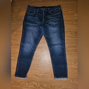Buckle Black Ankle Cropped Jeans Size 34